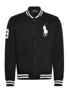 Big Pony Fleece Baseball Jacket Polo Ralph Lauren Black