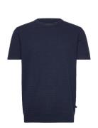 Owen Knitted T-Shirt Clean Cut Copenhagen Navy