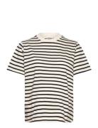 Olmlivina S/S Stripe Tee Jrs Only Maternity White