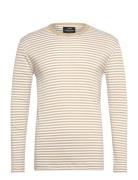 Duo Rib Tobias Tee Ls Mads Nørgaard Beige