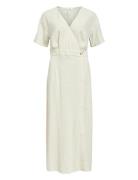 Objsanne S/S Re Ankle Dress Div Object Cream