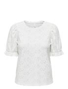 Onlnew Smilla S/S Puff Top Jrs ONLY White