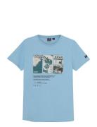 T-Shirt Print Indian Blue Jeans Blue