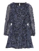 Anna Emina Chiffon Dress French Connection Navy