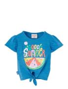 Knit T-Shirt Flame Boboli Blue