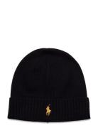 Signature Pony Wool Beanie Polo Ralph Lauren Black