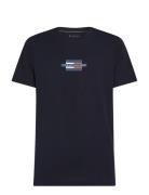 Flag Box Tee Tommy Hilfiger Navy