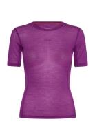 W Mer 75 Cool-Lite Featherlight Ss Crewe Icebreaker Purple