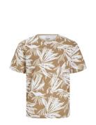 Jjebryan Aop Tee S/S O-Neck Sn Jack & J S Beige