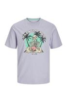 Jjelijah Tee Ss Crew Neck Jnr Jack & J S Purple