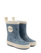 Gumboots? Aop Pom Pom Blue