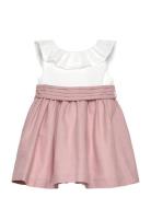 Contrast Skirt Dress Mango Patterned