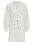 Visine L/S Short Dress Vila White