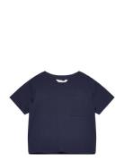 Pocket Cotton T-Shirt Mango Navy