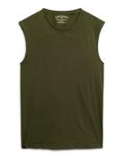 Raw Edge Slub Tank Superdry Green