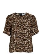 Viliopana Lio O-Neck 2/4 Top/Pr Vila Patterned