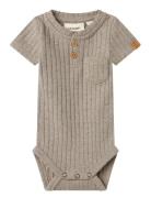 Nbmomilo Ss Slim Body Lil Lil'Atelier Grey