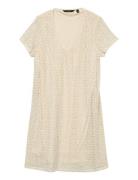 Vmmaya Ss V Neck Short Dress Jrs Girl Vero Moda Girl Cream