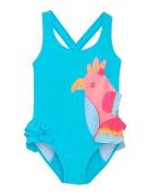 Swimsuit W. Application Color Kids Blue
