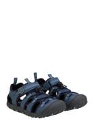 Sandals Hiking W. Toe Cap Color Kids Blue