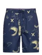 Printed Long-Length Swimshort Scotch & Soda Blue