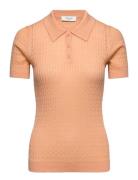 Rwsamira Ss Knit Pullover Rosemunde Orange