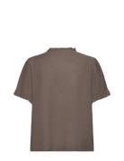 Rwroa Ss Regular Blouse Rosemunde Brown