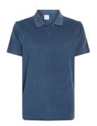 Towelling Polo Calvin Klein Blue
