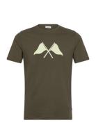 Copenhagen Print Tee S/S Lindbergh Khaki