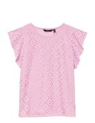 Vmtassa Sl Frill Top Noos Vero Moda Pink