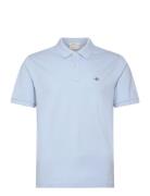 Reg Shield Ss Pique Polo GANT Blue