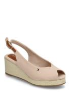 Flag Mid Wedge Espad Slingback Tommy Hilfiger Beige