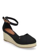Flag Closed Toe Mid Wedge Espad Tommy Hilfiger Black