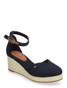 Flag Closed Toe Mid Wedge Espad Tommy Hilfiger Navy