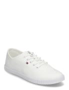 Canvas Lace Up Sneaker Tommy Hilfiger White