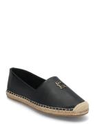 Th Logo Leather Espadrille Tommy Hilfiger Black
