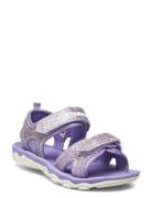 Sandal Glitter Jr Hummel Purple