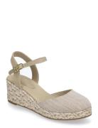 Chambray Mid Wedge Espad Tommy Hilfiger Beige