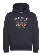 Graphic Sweat Hoodie GANT Navy