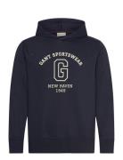 Graphic Sweat Hoodie GANT Navy