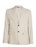 Linen Lyocell Stretch Blazer Calvin Klein Cream