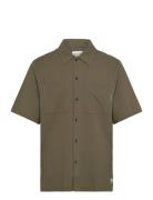 Relaxed Fit Short Sleeve Seersucker Shirt Scotch & Soda Green