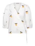 Rebekka Fruit Blouse A-View White