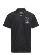 Short-Sleeved Regular Fit Towelling Shirt Scotch & Soda Black