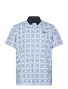 Pete's Cocktail Windowpane Polo Original Penguin Golf Blue