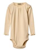 Rib Body L/S Lotta Wheat Yellow