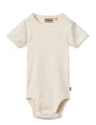 Rib Body S/S Lace Elisa Wheat Cream