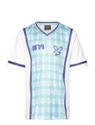 Printed Argyle T-Shirt Lyle & Scott White