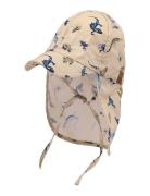 Summercap Long Neck - Aop Mikk-line Beige