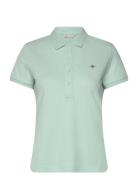 Slim Sheild Cap Sleeve Pique Polo GANT Green